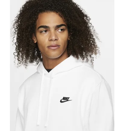 Толстовка чоловіча Nike M Nsw Club Hoodie Po Bb White BV2654-100