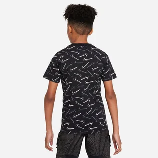 Футболка детская Nike Nsw Tee Swoosh Aop Black FN9605-010