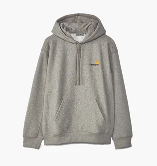 Худі чоловіче Carhartt American Script Hoodie Grey I028279-V6XX