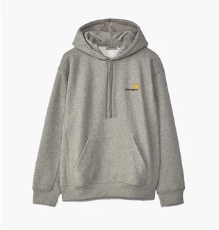 Худи мужское Carhartt American Script Hoodie Grey I028279-V6XX
