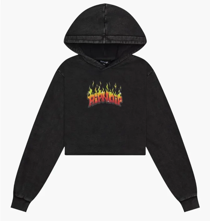 Худи женское RipNDip Scary Cute Black RNDFAL24W14