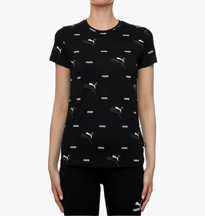 Футболка женская Puma Essentials+ Logo Power Tee Black 673685-04