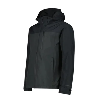 Куртка мужская CMP Fix Hood Grey/Black 35Z5807-66UT