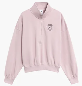Кофта женская Nike Psg Flc Hz Pink HV0137-627