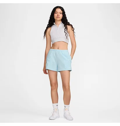 Шорти жіночі Nike Sportswear Chill Terry WomenS Mid-Rise Shorts Light Blue HF6940-474