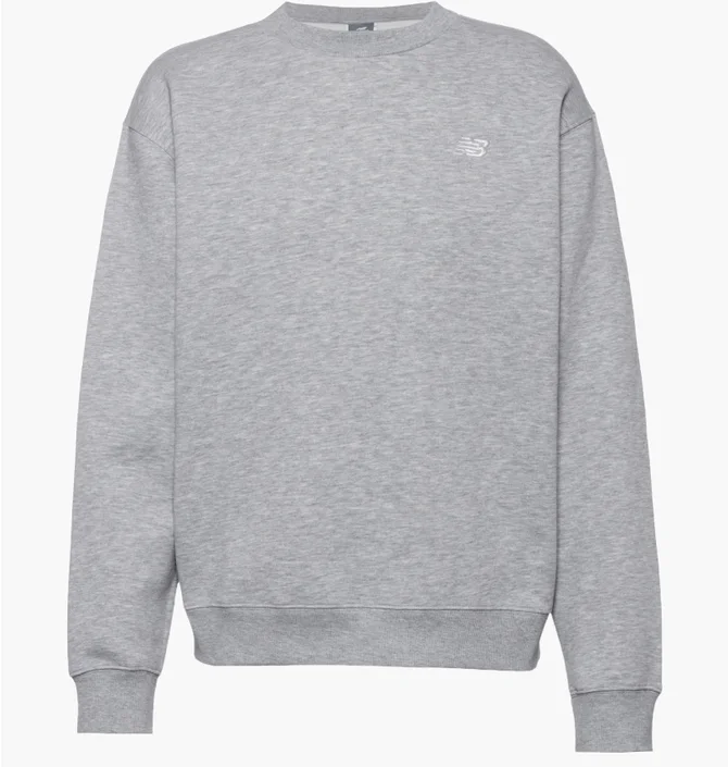 Свитшот мужской New Balance Sport Essentials Fleece Crew Grey MT41510-AG