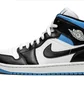 Кроссовки женские Air Jordan Wmns 1 Mid White/Black BQ6472-102