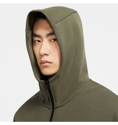Толстовка чоловіча Nike Sportswear Tech Fleece Olive CU4489-380
