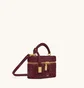 Сумка жіноча JW PEI Cleo Woven Texture Box Shape Top Handle Bag Bordo BB2025BG131450JWP