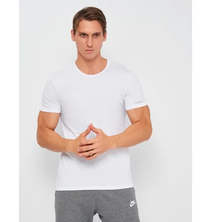 Футболка мужская Kappa Mezza Manica Girocollo White K1305-BIANCO