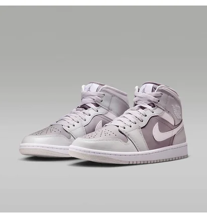 Кроссовки женские Air Jordan 1 Mid Grey/Brown BQ6472-008