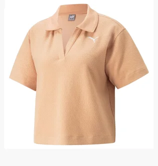 Поло женское Puma Her Polo Tee Beige 67310866