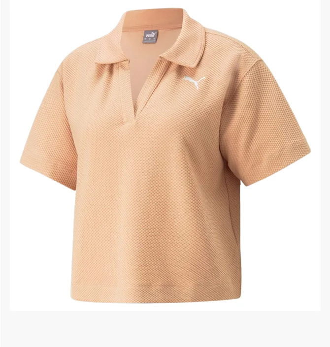 Поло женское Puma Her Polo Tee Beige 67310866