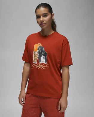 Футболка женская Air Jordan Mujer Orange FN5365-615