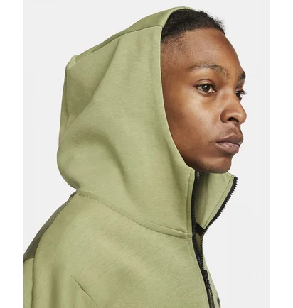 Толстовка чоловіча Nike Nsw Tech Fleece Hoodie Olive Cu4489-334