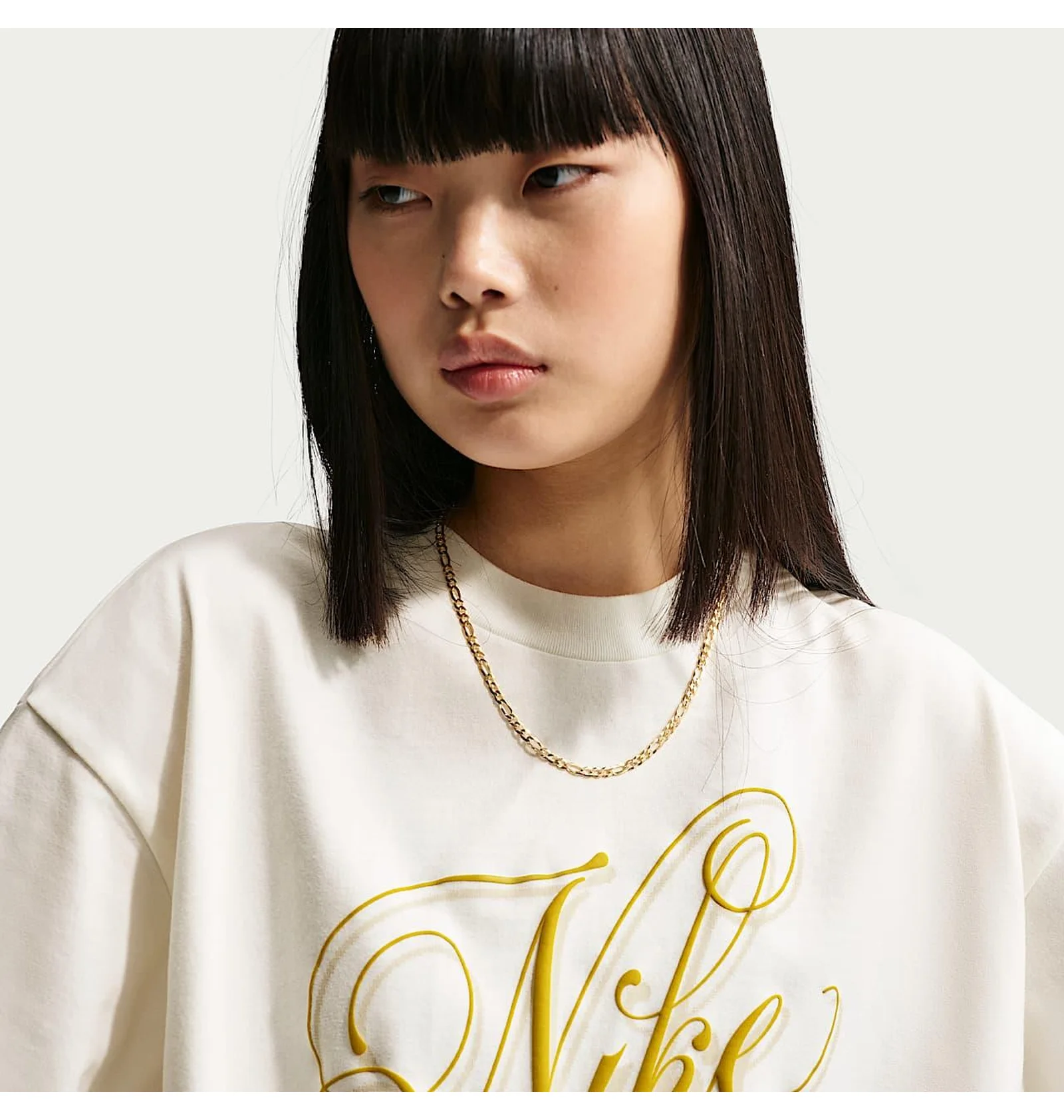 ᐉ Футболка жіноча Nike Nsw Ss Tee Boxy Script Beige IH7607-133