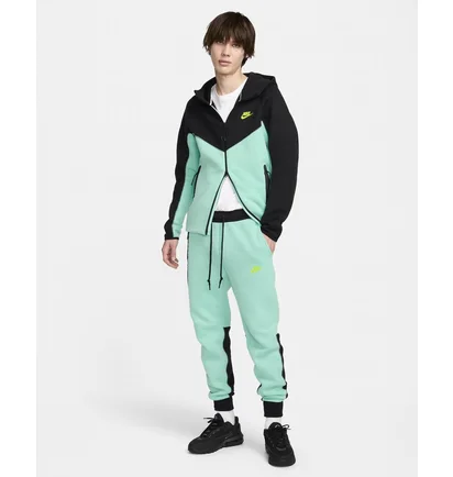 Толстовка мужская Nike Sportswear Tech Fleece Windrunner Black/Turquoise HF4432-349