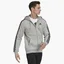 Толстовка чоловіча Adidas Essentials Fleece 3-Stripes Full-Zip Hoodie Grey HB0041