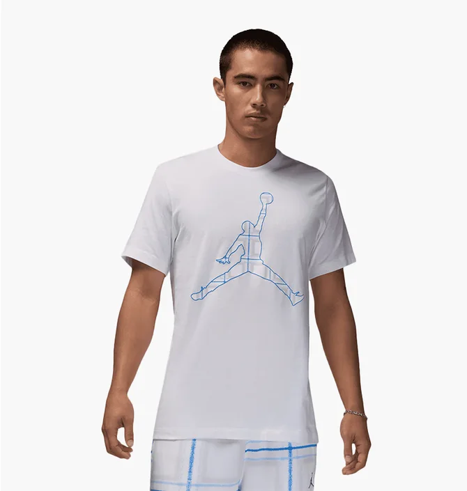 Футболка мужская Air Jordan Flt Essential Hldy Jm Crew White FZ1977-100