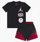 Спортивний костюм дитячий Air Jordan Stacked Short Preschool Lifestyle Matching Set Black 85D768-023