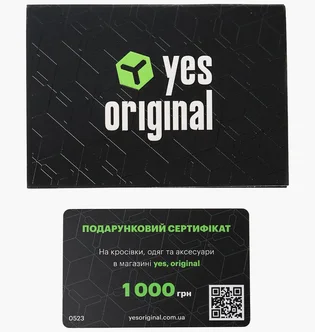 Подарочный сертификат yes, original номиналом 1000 грн