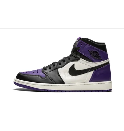 Кроссовки мужские Air Jordan 1 Retro Black/Violet 555088-501