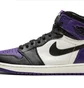 Кроссовки мужские Air Jordan 1 Retro Black/Violet 555088-501