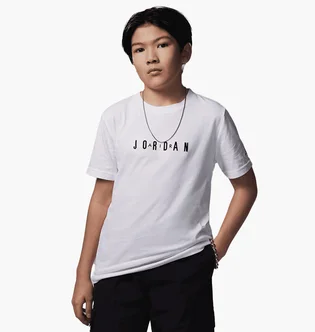 Футболка детская Air Jordan Big Embroidered T-Shirt White 95D634-001