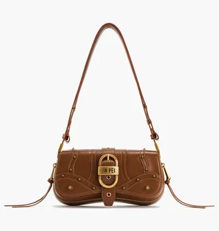 Сумка жіноча JW PEI Joy Crushed Shoulder Bag Brown BB2023BG70341JWP