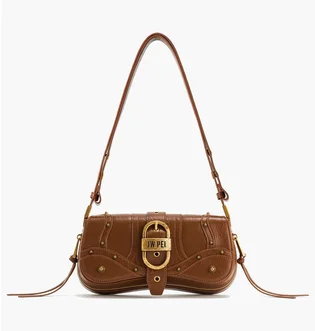 Сумка жіноча JW PEI Joy Crushed Shoulder Bag Brown BB2023BG70341JWP