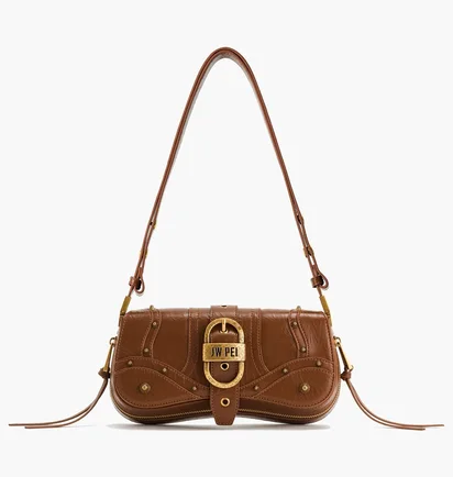 Сумка жіноча JW PEI Joy Crushed Shoulder Bag Brown BB2023BG70341JWP