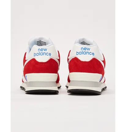 Кросівки чоловічі New Balance 574 White/Red U574EW2
