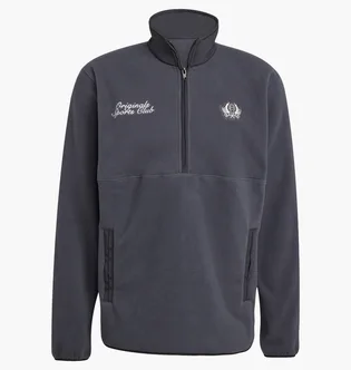 Кофта мужская Adidas Regular Polar Fleece Quarter-Zip Grey JX8191