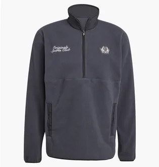 Кофта мужская Adidas Regular Polar Fleece Quarter-Zip Grey JX8191