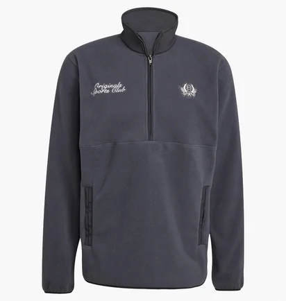 Кофта мужская Adidas Regular Polar Fleece Quarter-Zip Grey JX8191