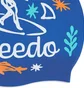 Шапочка для плавання дитяча Speedo Slogan Prt Cap Ju/Jf/Jm Blue 8-0838616700