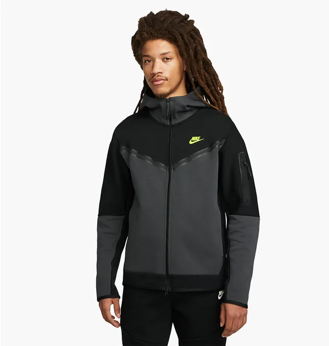 Толстовка чоловіча Nike Sportswear Tech Fleece Full-Zip Hoodie Black DV0537-011