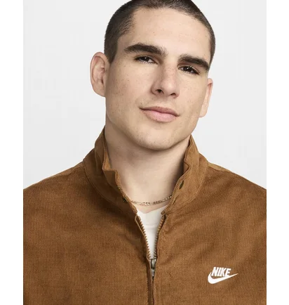 Олімпійка чоловіча Nike Sportswear Club Corduroy Harrington Jacket Brown FZ0631-281