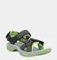 Сандали детские CMP Hamal Hiking Sandal Black/Green 38Q9954-47UR