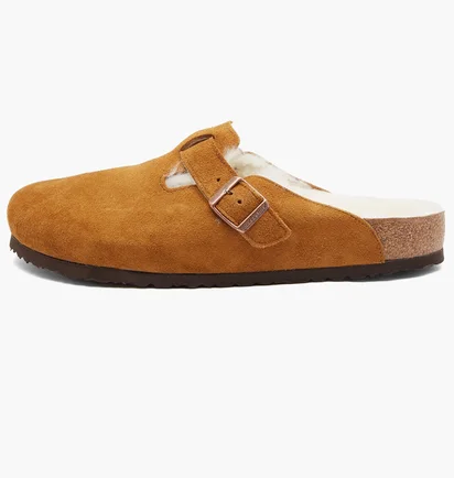 Сандали мужские Birkenstock Boston Fur Brown 1001140