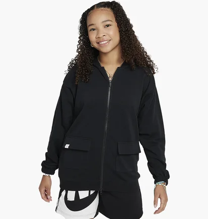 Толстовка детская Nike Nsw Df Flc Ovrszd Hdy Dnce Black FZ5549-010