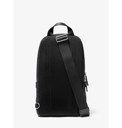 Сумка мужская Michael Kors Mens Cooper Logo Sling Pack Black 37S1LCOY1B-ADMRL-PLBLUE-47039