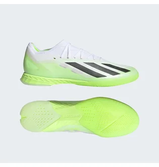 Футзалки унисекс Adidas X Crazyfast.1 Indoor Shoes White/Green IE4206