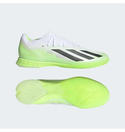 Футзалки унисекс Adidas X Crazyfast.1 Indoor Shoes White/Green IE4206