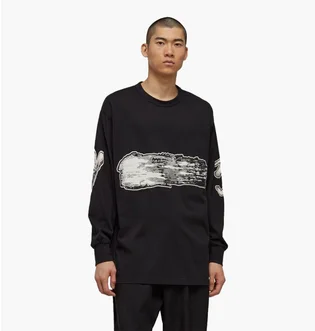 Свитшот унисекс Adidas Y-3 Gfx Ls Tee Black H44811
