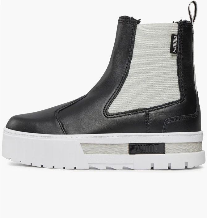 Ботинки женские Puma Mayze Chelsea Winter Black/Grey 393093-02