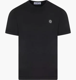 Футболка мужская Stone Island Slim Fit Cotton Jersey T-Shirt With Compass Patch Black K2S152100027-S0013-V0029