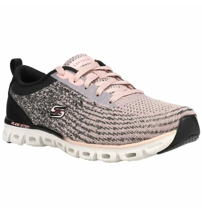 Кросівки жіночі Skechers Glide Step Sport Head Start Sneakers Pink/Black 104325-BKLP