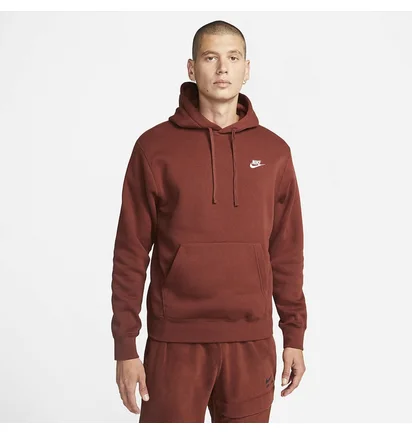 Худі чоловіче Nike Sportswear Club Fleece Brown Bv2654-217