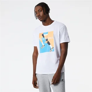 Футболка чоловіча New Balance Essentials Celebrate Run Tee White Mt21516Wt